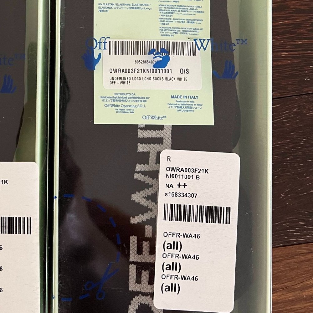 Off-White Black long socks